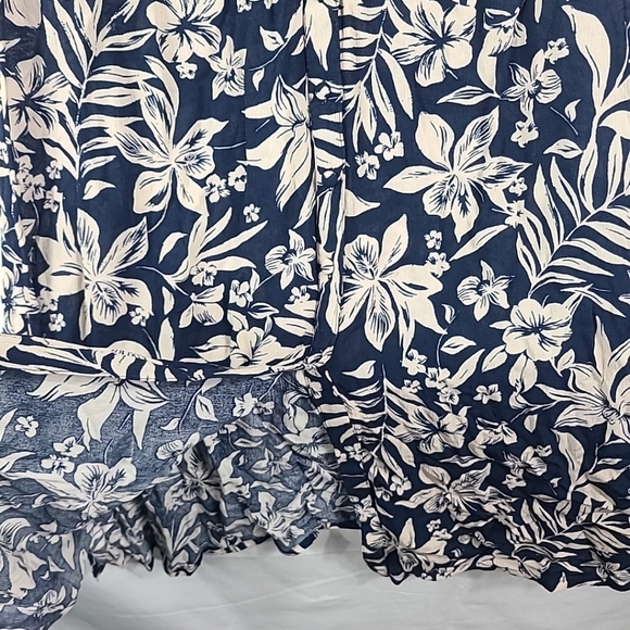 NWT FAHERTY Sorrento Sleeveless Floral Maxi Dress Blue Beige Boho Sz S NEW $228 - Picture 5 of 9